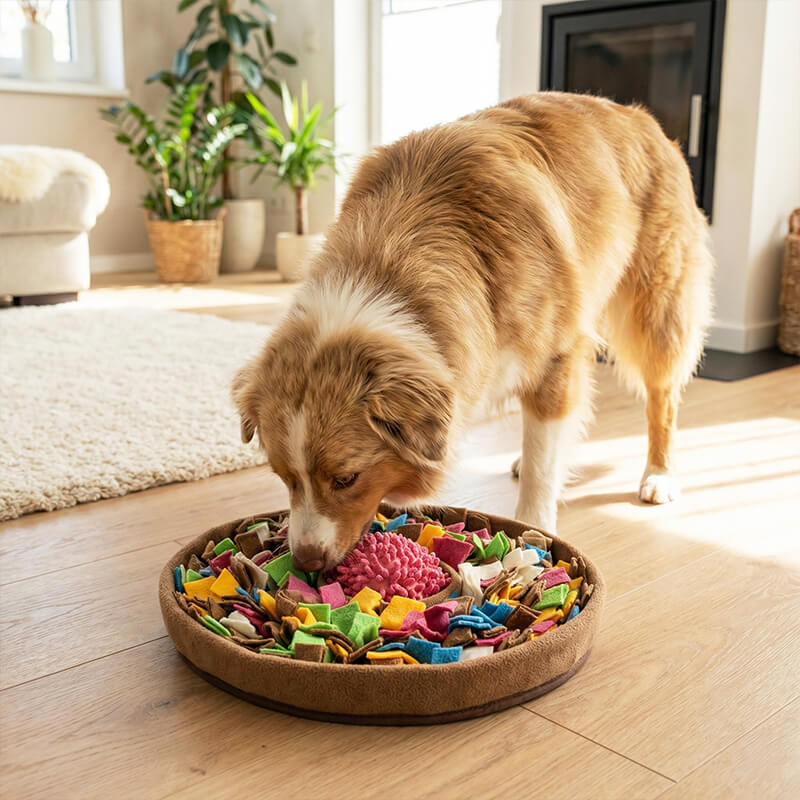 Hunde Schnüffelteppich – Intelligenzspiel & Slow Feeder zur artgerechten Auslastung