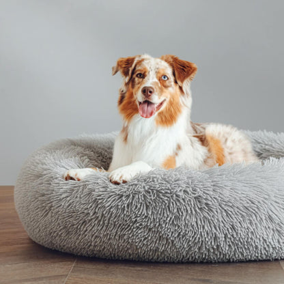 Kuschelnest™ Orthopädisches flauschiges Hundebett im Donut-Design