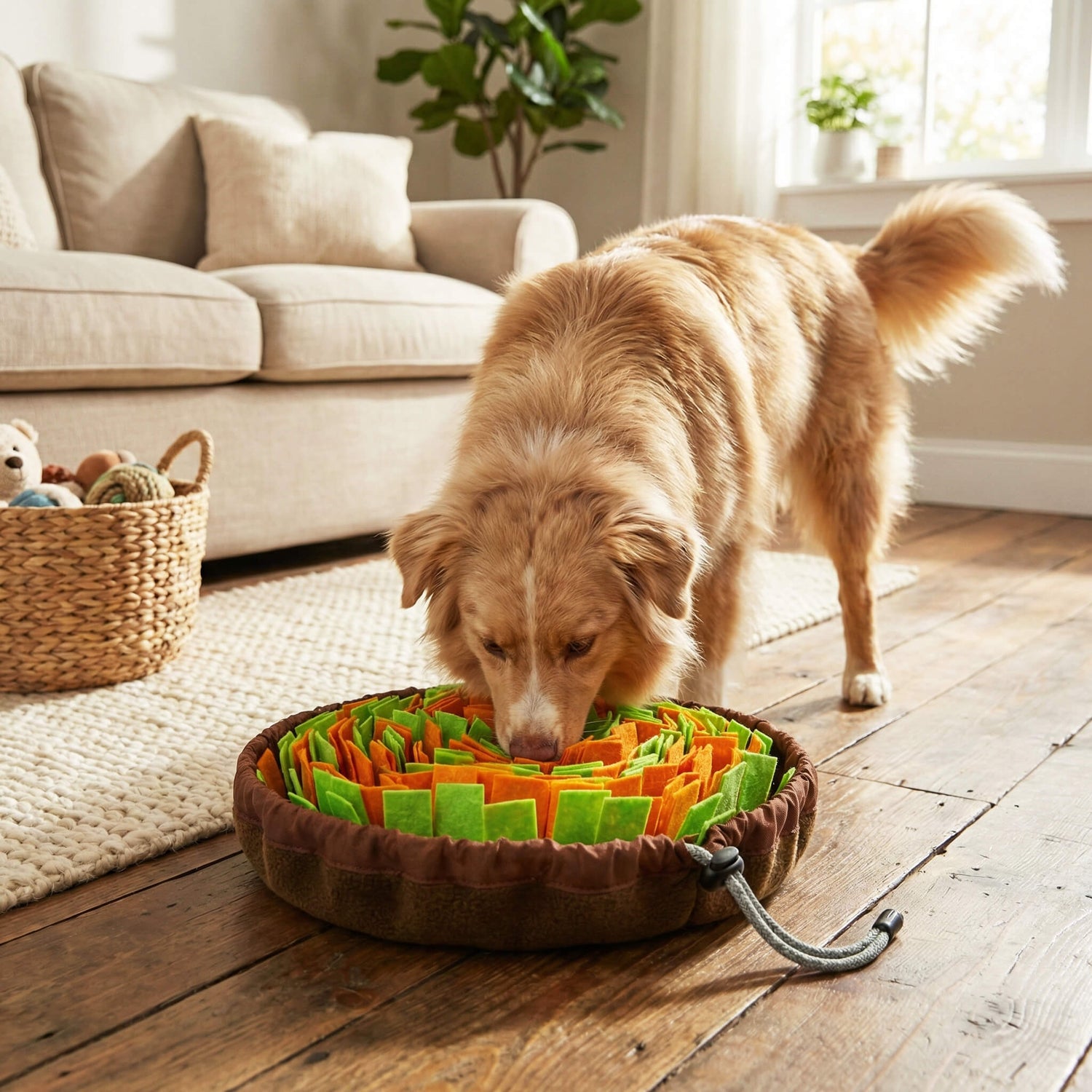 Schnüffelteppich für kleine und große Hunde - Intelligenzspielzeug & Anti-Schling-Matte