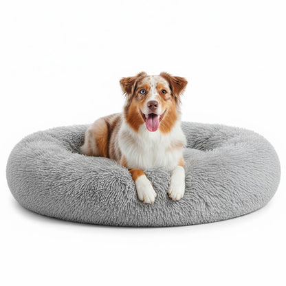Kuschelnest™ Orthopädisches flauschiges Hundebett im Donut-Design