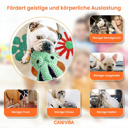 Oktopus Oggy - Interaktives Hundespielzeug - canivoa.de