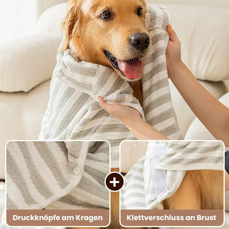 Canivoa - Weicher Premium Hunde Bademantel - canivoa.de