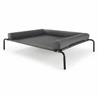 Premium XXL Hundeliege „Peak“ – Erhöhtes Outdoor & Indoor Hundebett mit ergonomischer U-Kopfstütze (122x90cm)