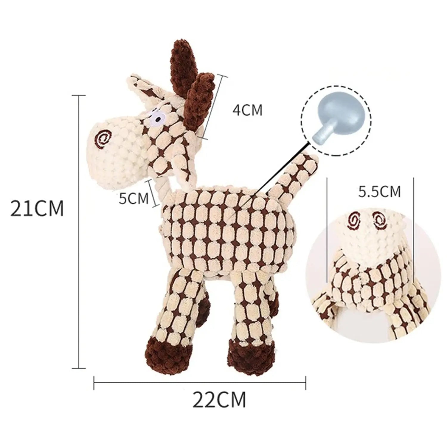 Giraffe Gustav - Interaktives Hunde Spielzeug - canivoa.de
