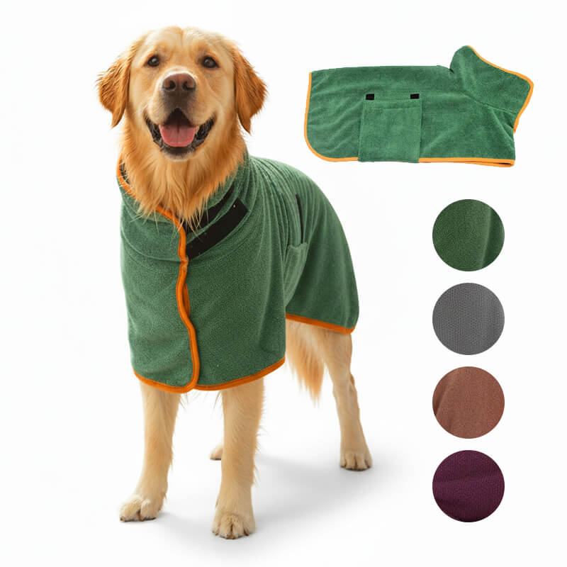 Hunde Bademantel - schnell trocknend & individuell anpassbar