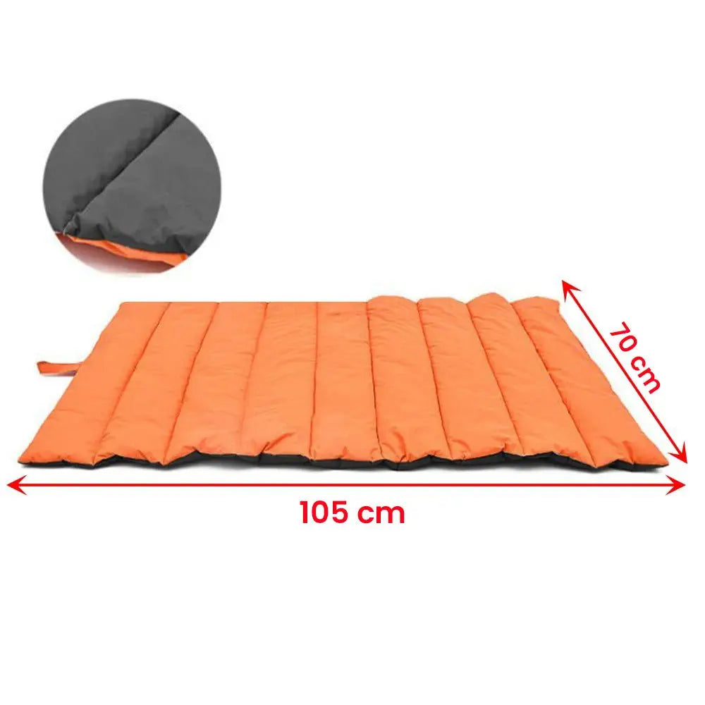 Wasserdichtes Outdoor Hundebett in Orange, Maße 105 x 70 cm