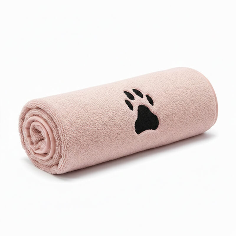 Canivoa Hundehandtuch rosa - besonders saugstark und kuschelig