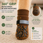 Rutschfeste Hundesocke mit 360° Grip, Klettverschluss und Anti-Rutsch-Beschichtung für zuverlässigen Halt in jeder Richtung