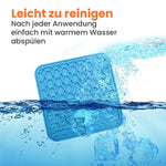 Leckmatte für Katzen und Hunde, blau, leicht zu reinigen, spülbar unter Wasser