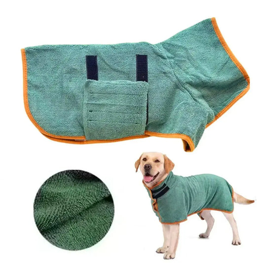 Hunde Bademantel - schnell trocknend & individuell anpassbar