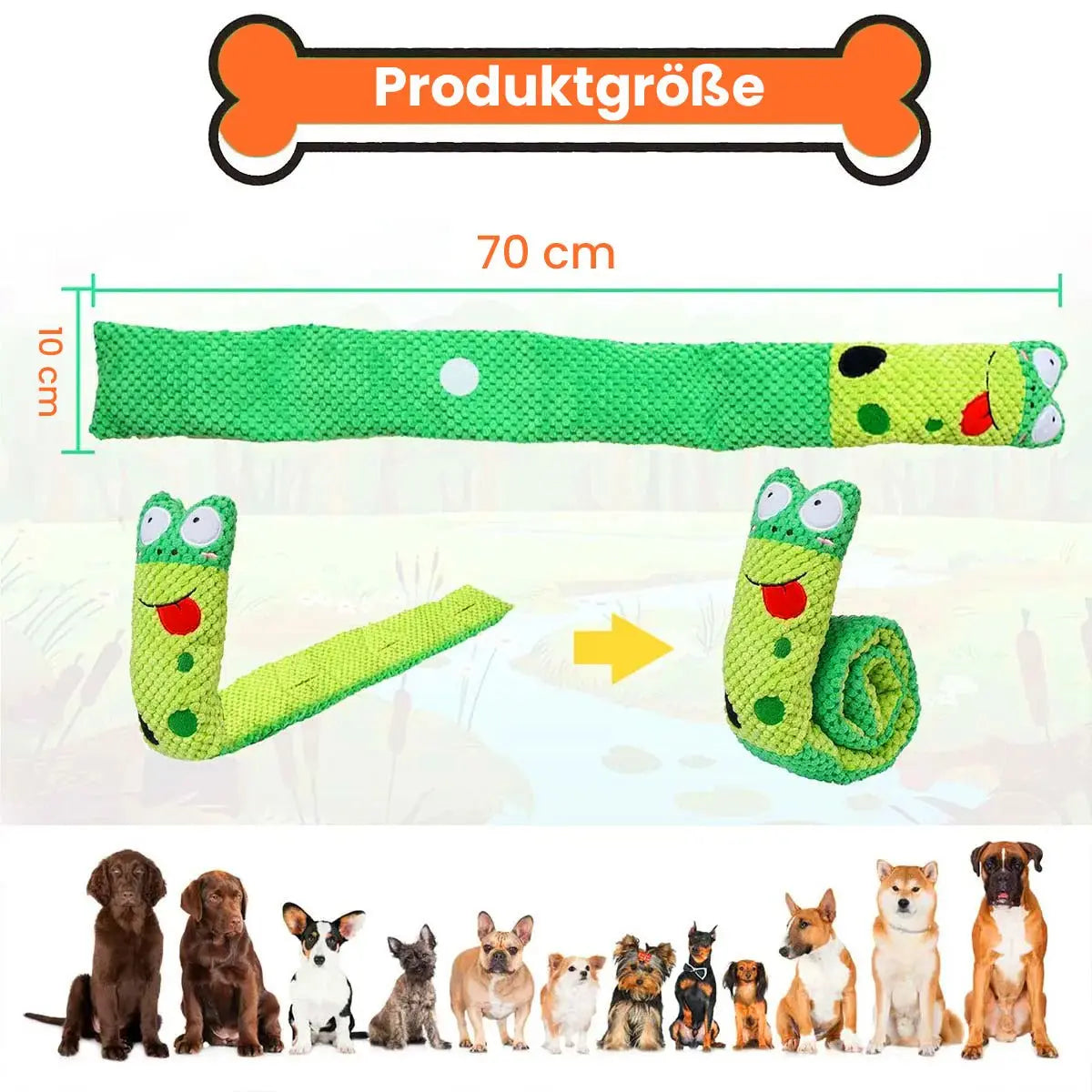 Schnüffel-Schlange – Interaktives Hundespielzeug - canivoa.de