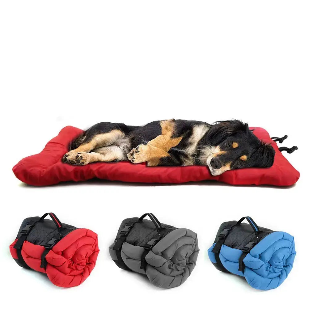 Faltbare Hundematte outdoor – wasserfestes Hundebett für Reisen, Camping und Garten