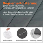 Graues Outdoor Hundekissen, wasserabweisend, atmungsaktives Material, beidseitig verwendbar