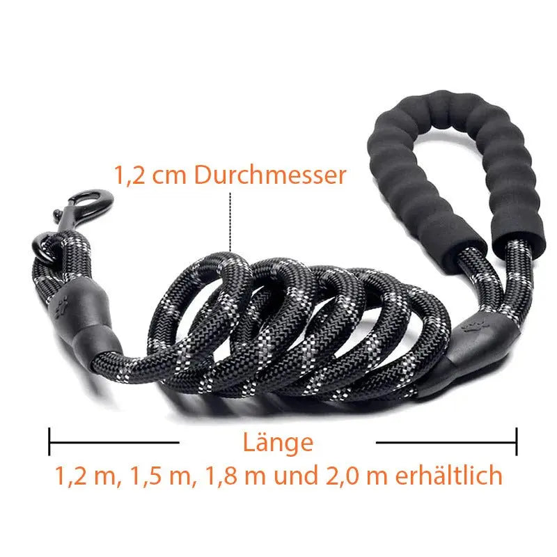 hundeleine reflektierend flechtung, nylon geflochten mit reflektierenden Fasern, langlebige sichtbare Struktur