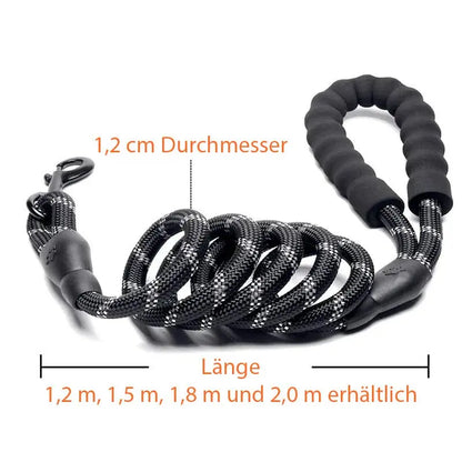 hundeleine reflektierend flechtung, nylon geflochten mit reflektierenden Fasern, langlebige sichtbare Struktur
