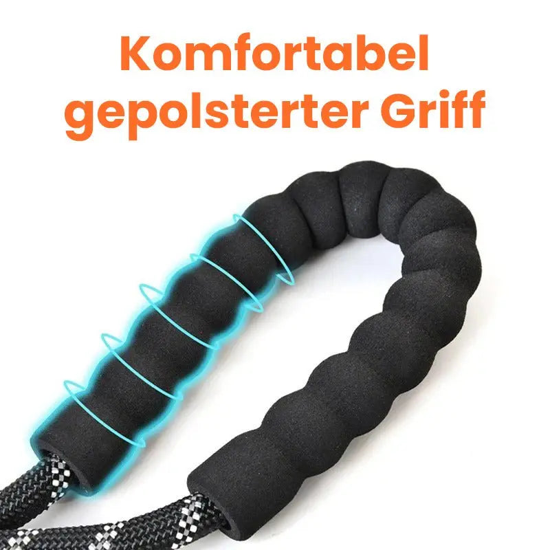 reflektierende hundeleine – gepolsterte Handschlaufe, komfortabler Griff, reflektierend nylon leine, alltagstauglich