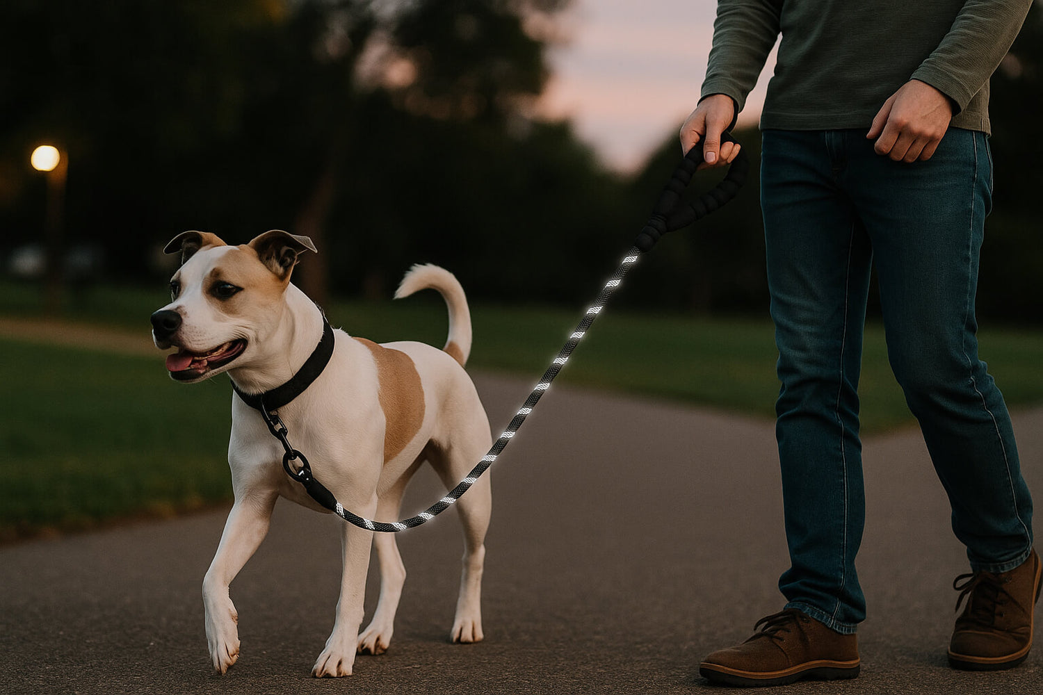 reflektierende hundeleine für kleine hunde, nylon leine 2 m, geflochten reflektierend im Spaziergang