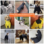 Regenmantel für Hunde in verschiedenen Größen – verstellbare Hunderegenjacke wasserdicht & atmungsaktiv