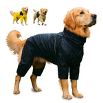 Hunde Regenmantel wasserdicht – atmungsaktive Hunderegenjacke Stormcape, Schutz vor Regen & Wind