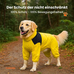 Nahaufnahme wasserdichter Stoff – strapazierfähiger Regenmantel für Hunde, winddicht & langlebig