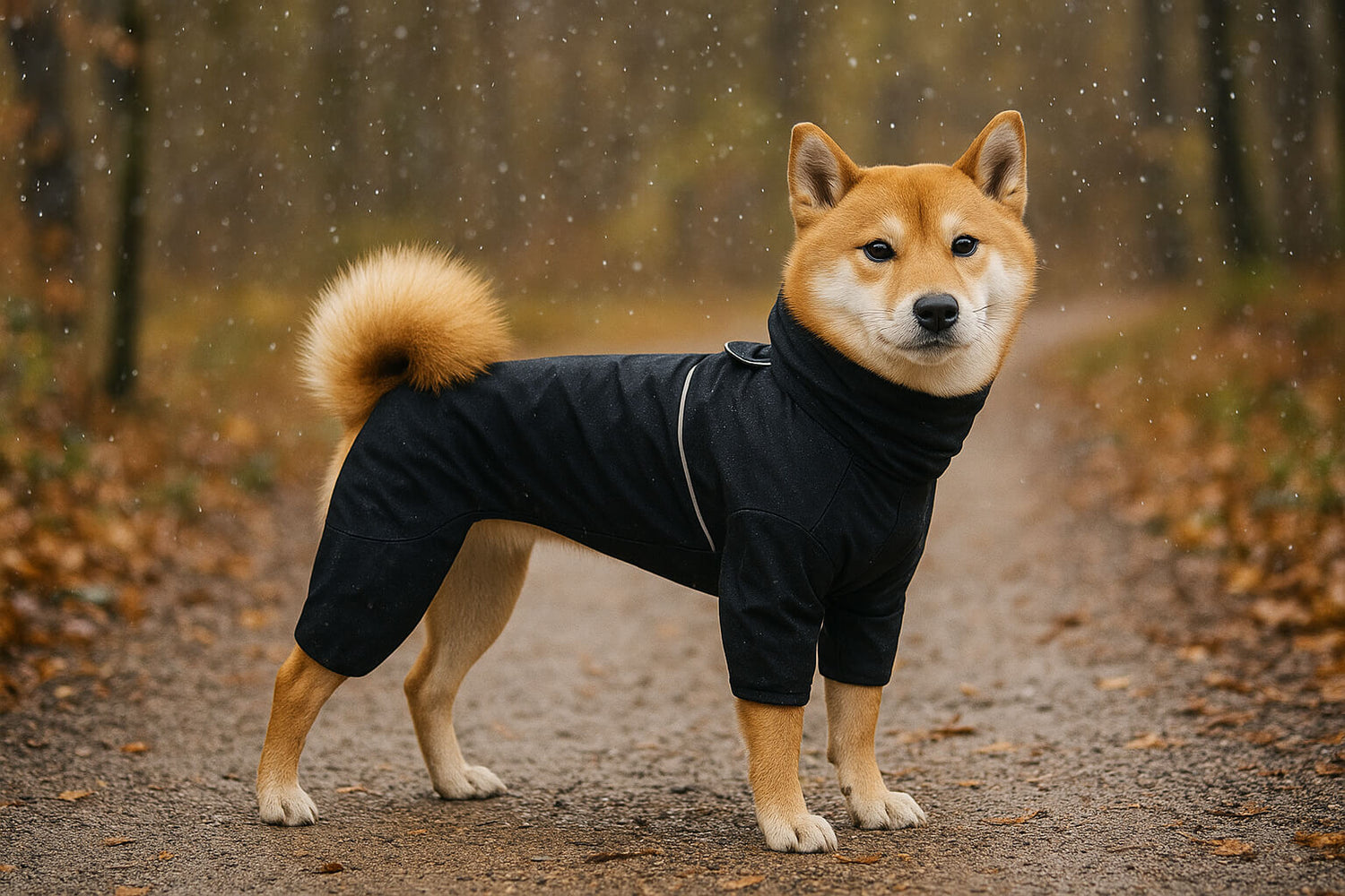 Regenmantel Hund mit Kapuze – wasserdichter Hunderegenmantel, verstellbar & reflektierend für Sicherheit
