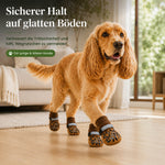 Rutschfeste Hundesocken für sicheren Halt auf glatten Böden und mehr Trittsicherheit bei jungen und älteren Hunden.